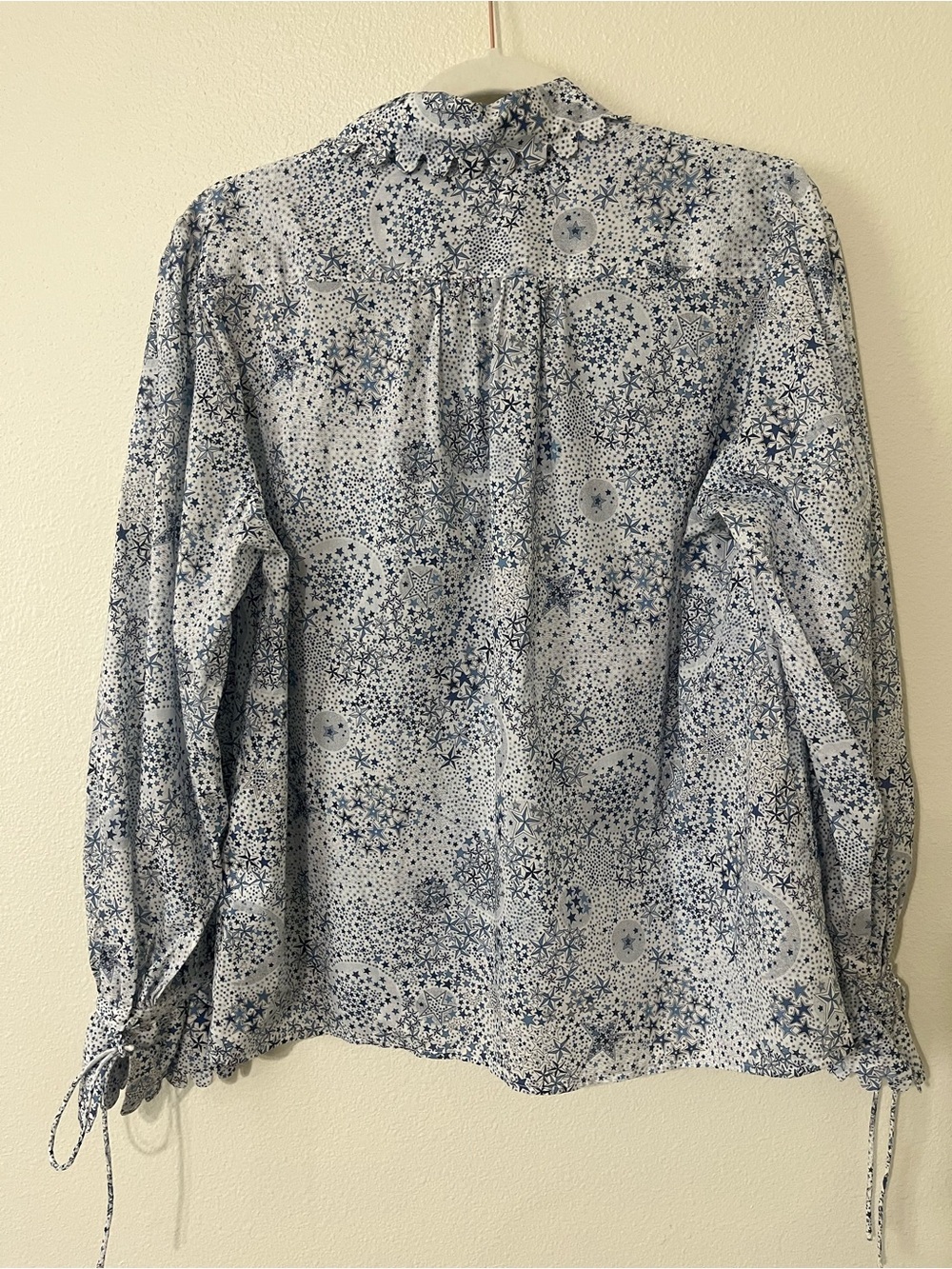 J Crew Scalloped Blouse in Liberty Adalejda Star Print - Picture 6 of 6